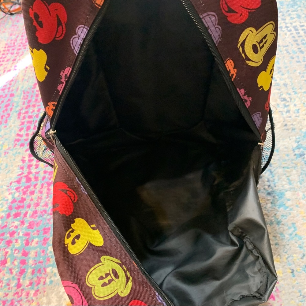 Disneyland Resort Park Exclusive Rainbow Silhouette Mickey Mouse Black Backpack - Picture 4 of 9